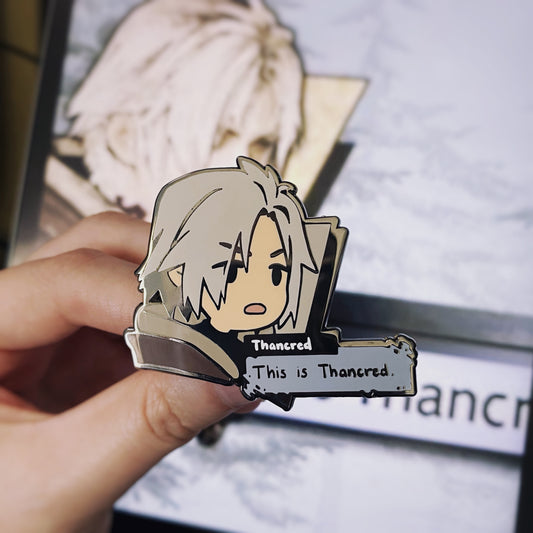 This is Thancred Enamel Pin