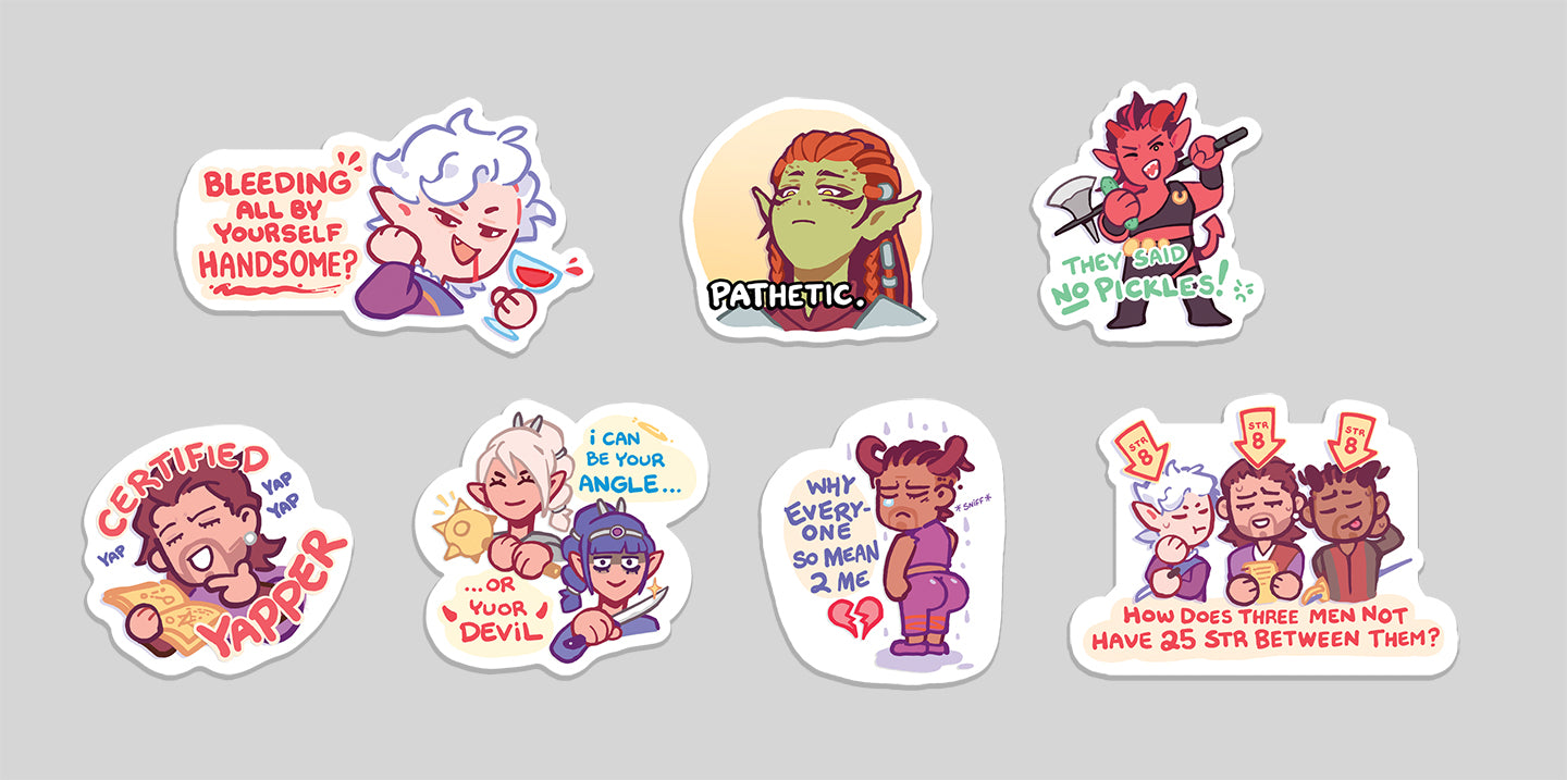 BG3 Stickers [Preorder]